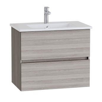 Vitra S20 Square Wall Hung 2-Drawer Vanity Unit and Basin 800mm Wide | Product Image