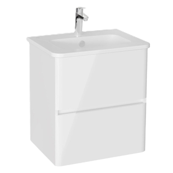 Vitra S20 Round Wall Hung 2-Drawer Vanity Unit and Basin 600mm Wide | Product Image