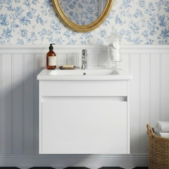 Vitra S50+ Wall Hung 1-Drawer Vanity Unit with Basin | Product Image