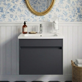 Vitra S50+ Wall Hung 1-Drawer Vanity Unit with Basin | Product Image