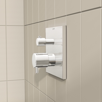 Vitra Square Thermostatic Concealed Shower Valve 1 Outlet - Chrome