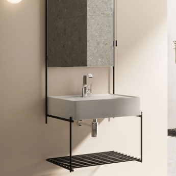 Vitra Suit Single Lever Side Action Basin Mixer Tap - Chrome | Product Image