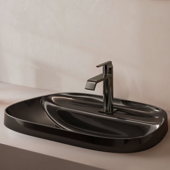 Vitra Suit Basin Mixer Tap Lever Handle - Glossy Black | Product Image