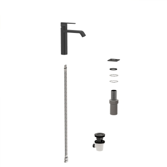 Vitra Suit Basin Mixer Tap Lever Handle - Glossy Black | Product Image