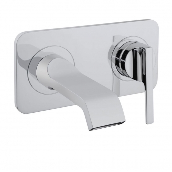 Vitra Suit U Wall Mounted Built-In Basin Mixer Tap - Chrome