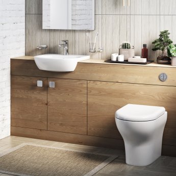 Vitra Zentrum Back to Wall Toilet - Quick Release Soft Close Seat