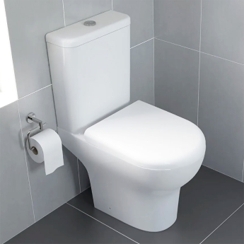 VitrA Zentrum Smoothflush Rimless Close Coupled Toilet (inc Seat) | Product Image
