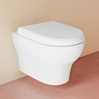 VitrA Zentrum Smoothflush Rimless Wall Hung Toilet with Hidden Fixings (inc Seat) | Product Image