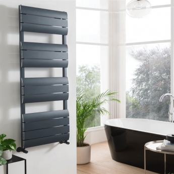 Vogue Astute Designer Heated Towel Rail 1600mm H x 500mm W - Anthracite | Product Image