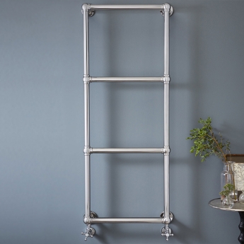 Vogue Ballerina Wall Mounted Brass Chrome Traditional Towel Rail | Product Image