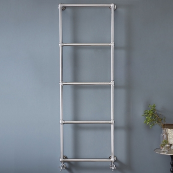 Vogue Ballerina Wall Mounted Brass Chrome Traditional Towel Rail | Product Image