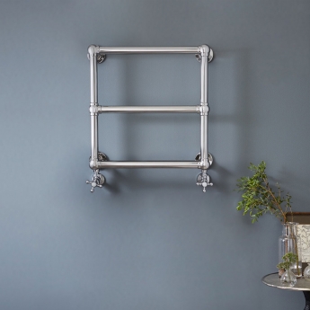 Vogue Ballerina Wall Mounted Brass Chrome Traditional Towel Rail | Product Image
