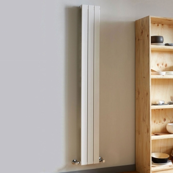 Vogue Fly Line Single Designer Vertical Radiator 1800mm H x 224mm W - White | Product Image