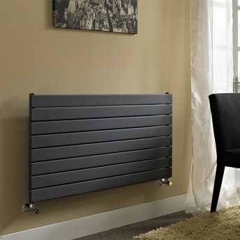 Vogue Fly Line Single Designer Horizontal Radiator 604mm H x 1200mm W - Anthracite | Product Image