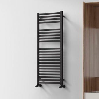 Vogue Focus Metallics Straight Heated Ladder Towel Rail 1200mm H x 500mm W - Gunmetal | Product Image