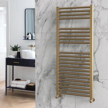Vogue Focus Metallics Heated Ladder Towel Rail | Product Image