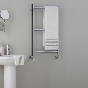 Vogue Grace Chrome Heated Ladder Towel Rail | Product Image