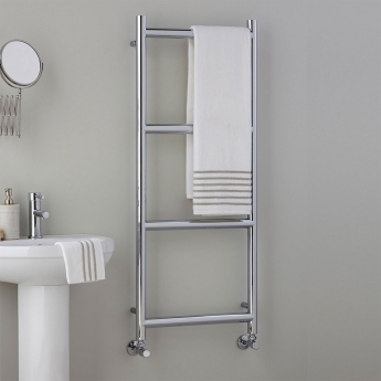 Vogue Grace Heated Towel Rail 1200mm H x 500mm W - Chrome | Product Image