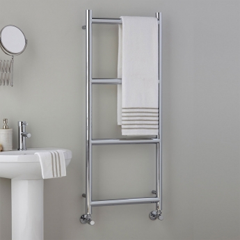 Vogue Grace Chrome Heated Ladder Towel Rail | Product Image