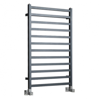 Vogue Serene Anthracite Square Tube Designer Ladder Towel Rail | Product Image
