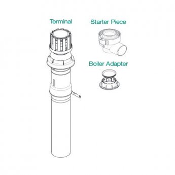 Warmflow HE Vertical Flue Kit for Oil Boilers