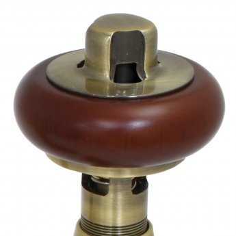 West Eton Traditional Angled Manual Radiator Valve and Lockshield - Antique Brass