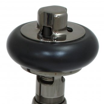 West Eton Traditional Angled Manual Radiator Valve and Lockshield - Black Nickel