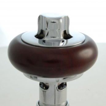 West Eton Traditional Angled Manual Radiator Valve and Lockshield - Chrome