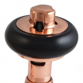 West Eton Traditional Angled Manual Radiator Valve and Lockshield - Polished Copper