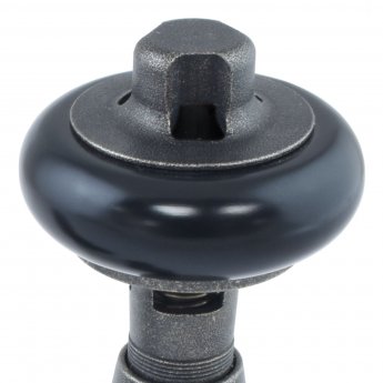 West Eton Traditional Angled Manual Radiator Valve and Lockshield - Pewter