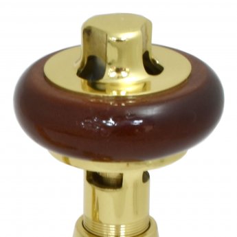 West Faringdon Angled Thermostatic Radiator Valve and Lockshield - Brass