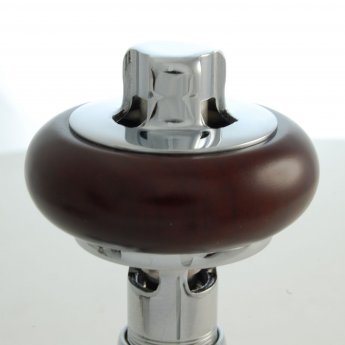 West Faringdon Angled Thermostatic Radiator Valve and Lockshield - Chrome