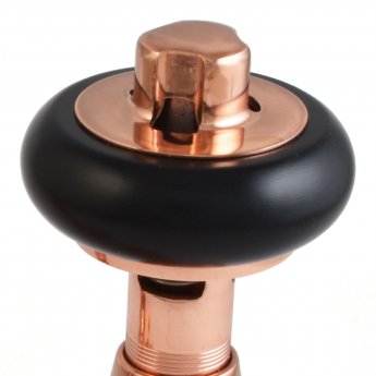 West Faringdon Angled Thermostatic Radiator Valve and Lockshield - Polished Copper