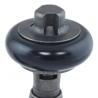 West Faringdon Angled Thermostatic Radiator Valve and Lockshield - Pewter