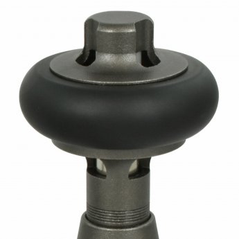 West Faringdon Angled Thermostatic Radiator Valve and Lockshield - Light Pewter