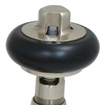 West Faringdon Angled Thermostatic Radiator Valve and Lockshield - Satin Nickel