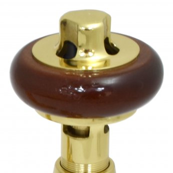 West Faringdon Corner Thermostatic Radiator Valve and Lockshield - Brass