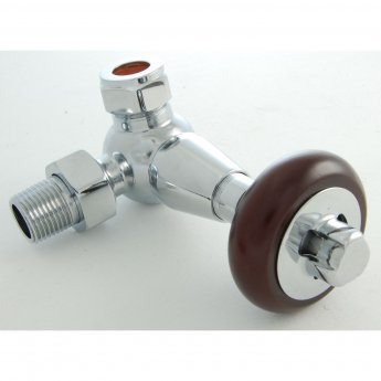 West Faringdon Corner Thermostatic Radiator Valve and Lockshield - Chrome