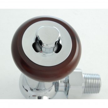 West Faringdon Corner Thermostatic Radiator Valve and Lockshield - Chrome