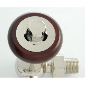 West Faringdon Corner Thermostatic Radiator Valve and Lockshield - Nickel