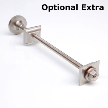 West Gothic TRV Angled Thermostatic Radiator Valve and Lockshield - Silver | Product Image