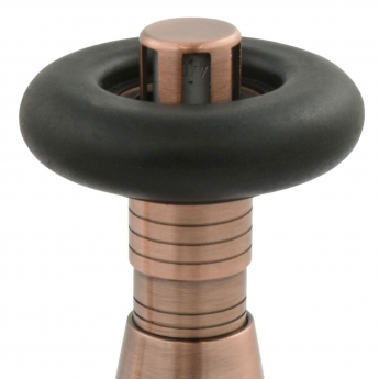 West Jaguar TRV Angled Thermostatic Radiator Valve and Lockshield - Antique Copper