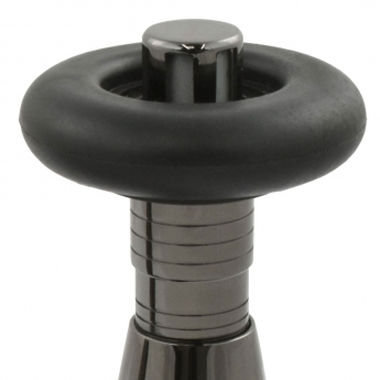 West Jaguar TRV Angled Thermostatic Radiator Valve and Lockshield - Black Nickel