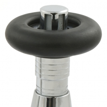 West Jaguar TRV Angled Thermostatic Radiator Valve and Lockshield - Chrome