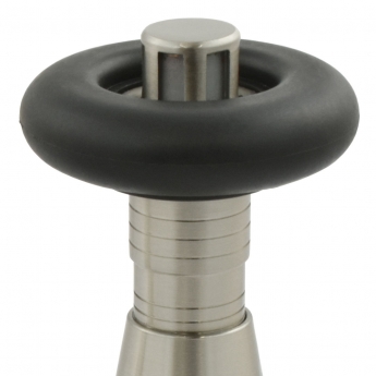 West Jaguar TRV Angled Thermostatic Radiator Valve and Lockshield - Brushed Satin Nickel