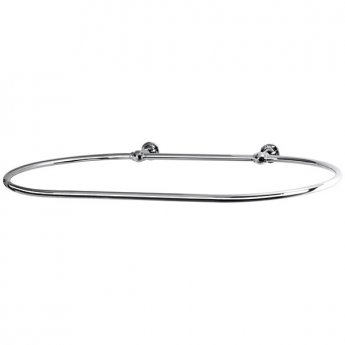West Luxury Oval Shower Curtain Rail Side Stays - 1085mm Length