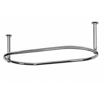 West Luxury Oval Shower Curtain Rail End Stays - 1135mm Length