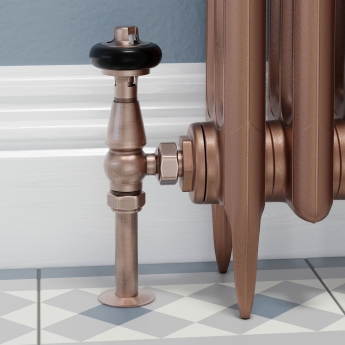 West 130mm Radiator Valve Pipe Sleeve Kit Pair - Antique Copper | Product Image