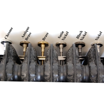 West Cast Iron Radiator Luxury Wall Stay Fixing Single - Light Pewter | Product Image