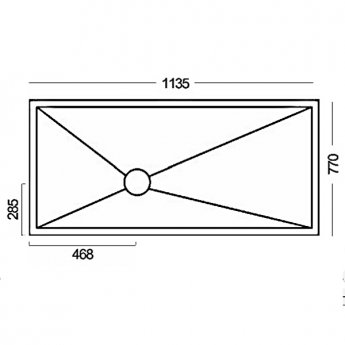 Innovations Vinyl Wetroom Floor Former 1135mm x 770mm